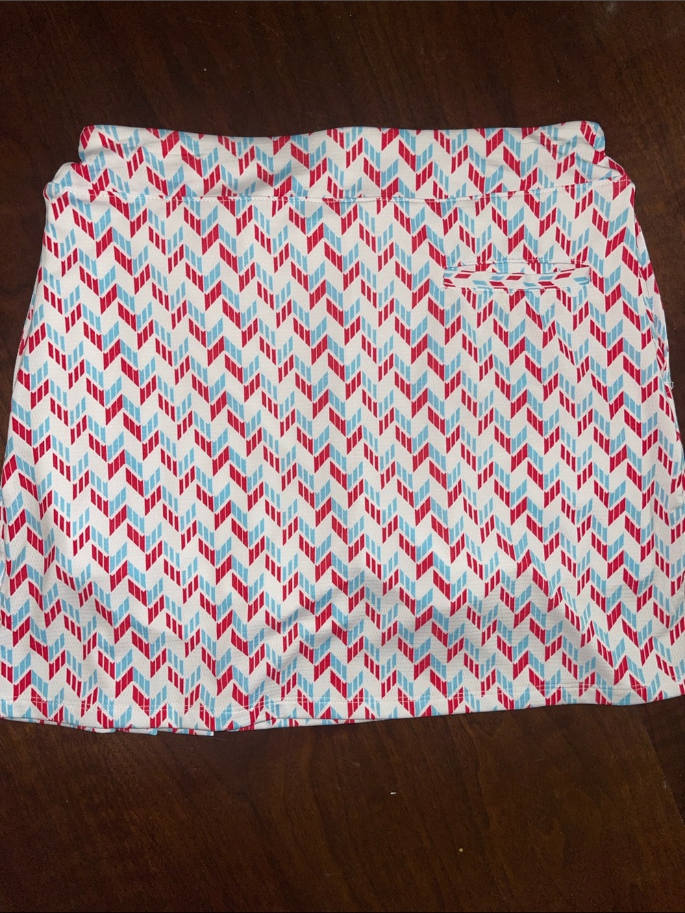 Sport Haley Chevron Print Skort - Red, Blue, White - Picture 3 of 6